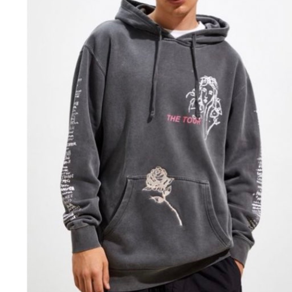 Urban Outfitters Shawn Mendes Tour Doodle Hoodie Sweatshirt